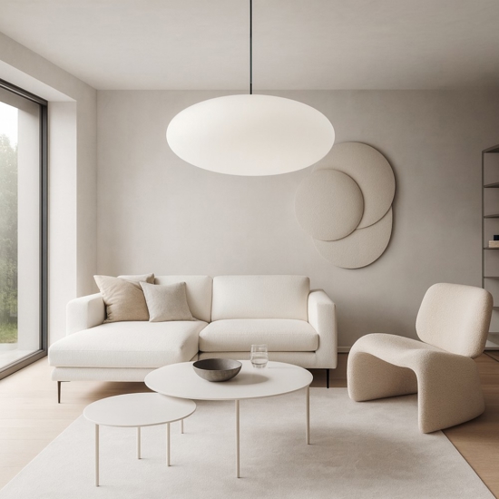 Lampadario moderno bianco linea light oh!smash p65