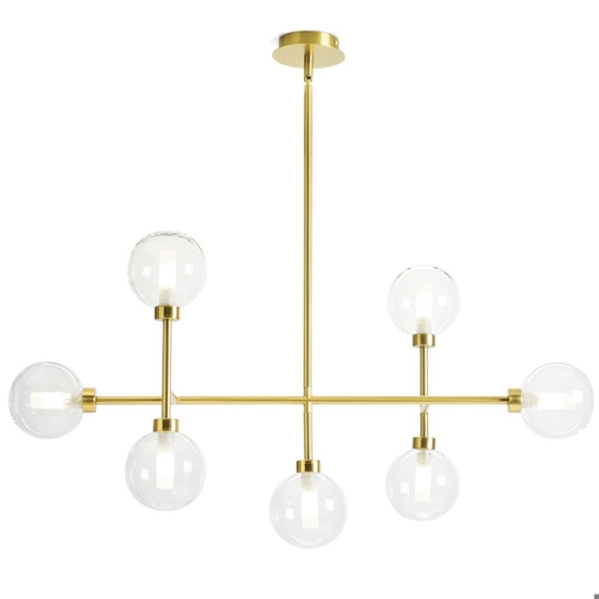 Lampadario dom miloox ottone oro moderno fp