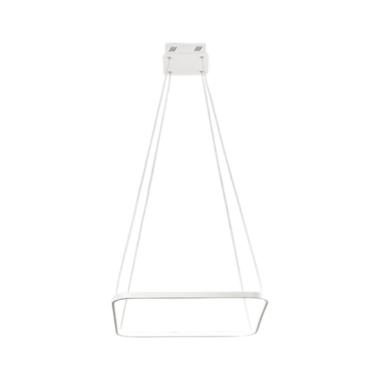 Lampadario led 3200k moderno affralux aluring bianco