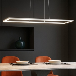 Lampadario led 72w 3000k bianco affralux quattro per soggiorno