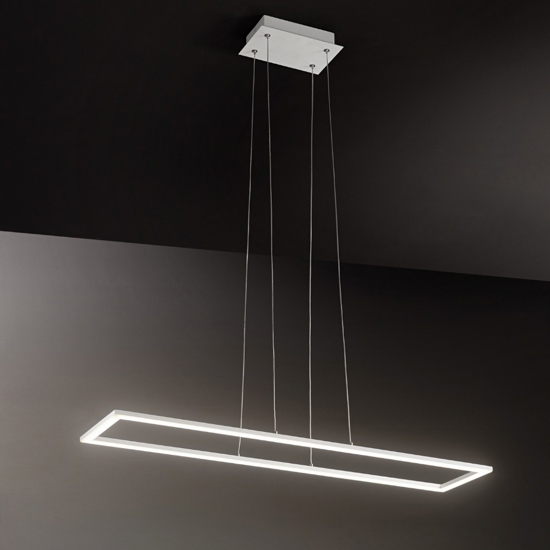 Lampadario led 72w 3000k bianco affralux quattro per soggiorno
