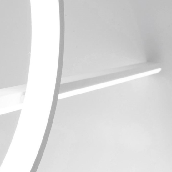 Lampadario led design moderno bianco per soggiorno 50w 3000k