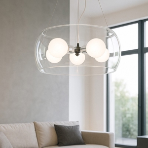 Visualizza i dettagli per Audi10 sp5 fume' ideal lux lampadario di vetro per soggiorno moderno Audi10 sp5 fume' ideal lux lampadario di vetro per soggiorno moderno