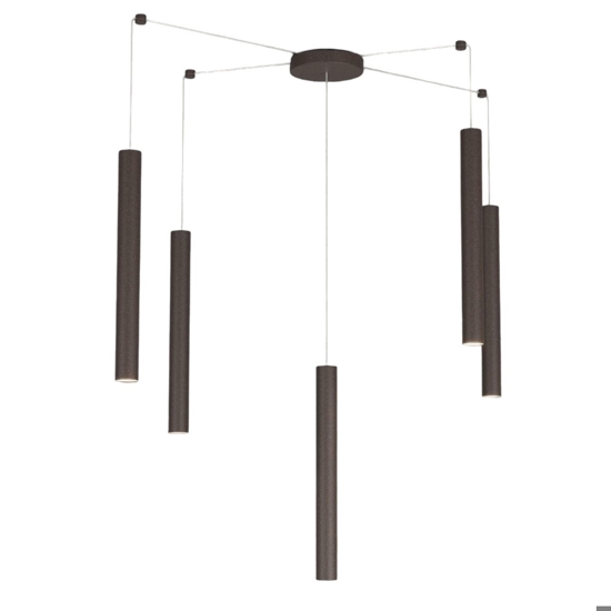 Top light lampadario con decentramento marrone per soggiorno