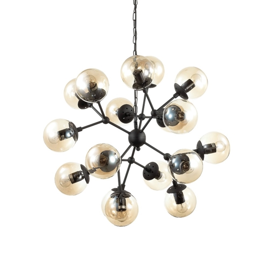 Kepler sp18 ideal lux grande lampadario nero per salotto