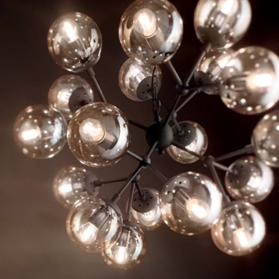 Kepler sp18 ideal lux grande lampadario nero per salotto