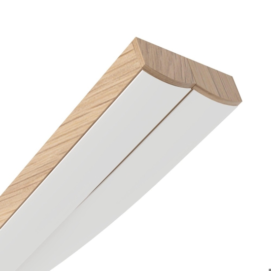 Grisolia eglo lampadario effetto legno per soggiorno moderno led 20w 3000k