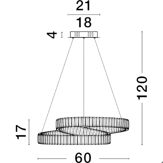 Lampadario design led di cristallo oro stile contemporaneo