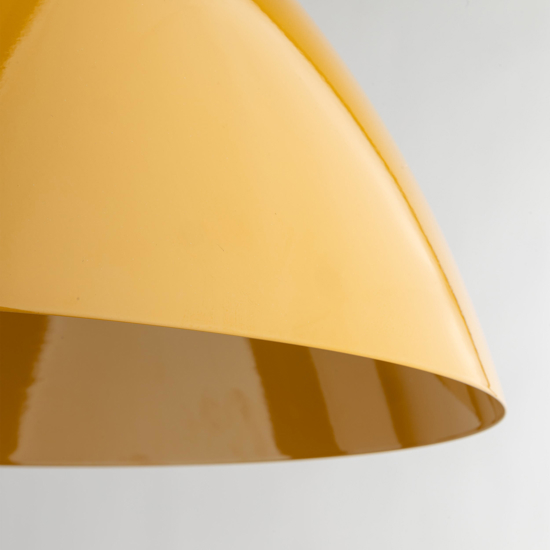 Lampadario giallo ocra 50cm per per isola penisola cucina