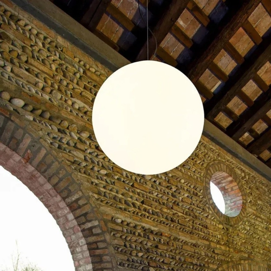 Lampadario moderno sfera led 3000k linea light oh! ip65