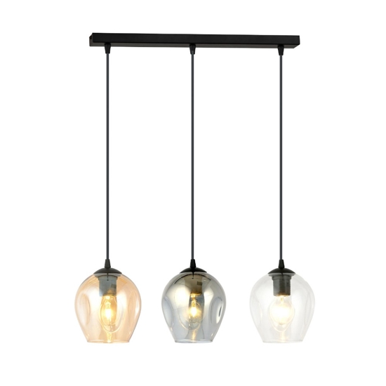 Lampadario moderno bocce di vetro multicolor fp