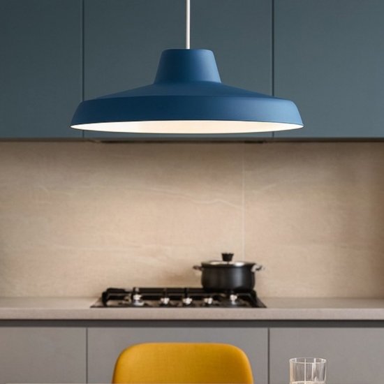 Lampadario da cucina linea light miguel blu led 3000k