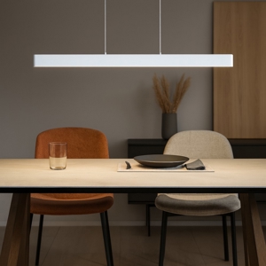 Visualizza i dettagli per Lampadario design moderno bianco led 3000k linea light satori 114cm Lampadario design moderno bianco led 3000k linea light satori 114cm
