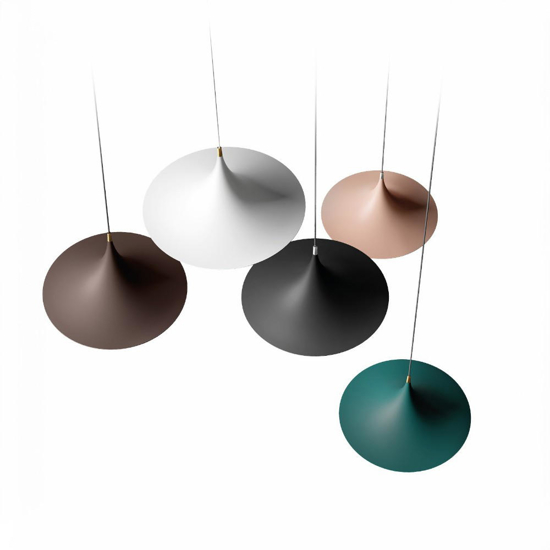 Morgana linea light lampadario tavolo da pranzo marrone e27