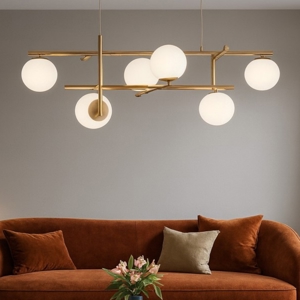 Visualizza i dettagli per So jewel 6 ondaluce lampadario moderno sei luci oro per salotto So jewel 6 ondaluce lampadario moderno sei luci oro per salotto
