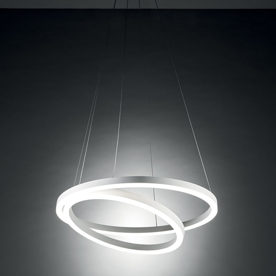 Hurricane vivida lampadario moderno led 60w 3000k dimmerabile