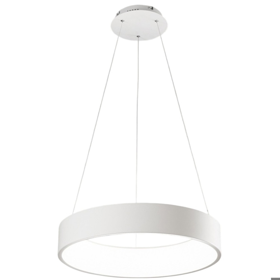 Affralux band diodi lampadario 60cm cerchio bianco led 3200k