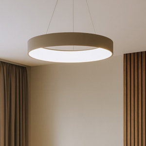Affralux band diodi lampadario led 90w cerchio sabbia moderno