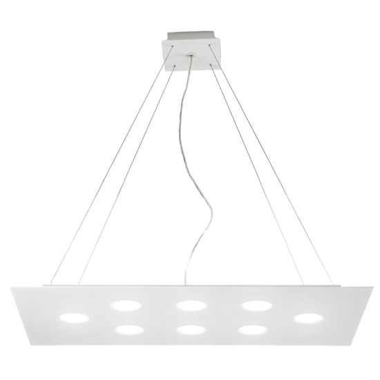 Lampadario led moderno per soggiorno affralux flet