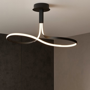 Lampadario design moderno per soggiorno led dimmerabile marrone