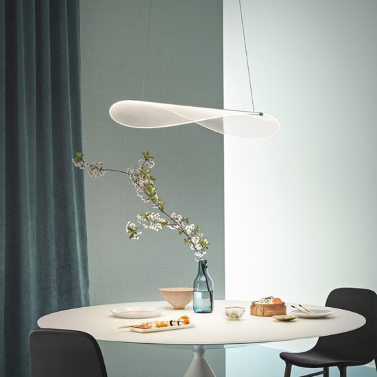 Lampadario moderno diphy stilnovo led 3000k design originale