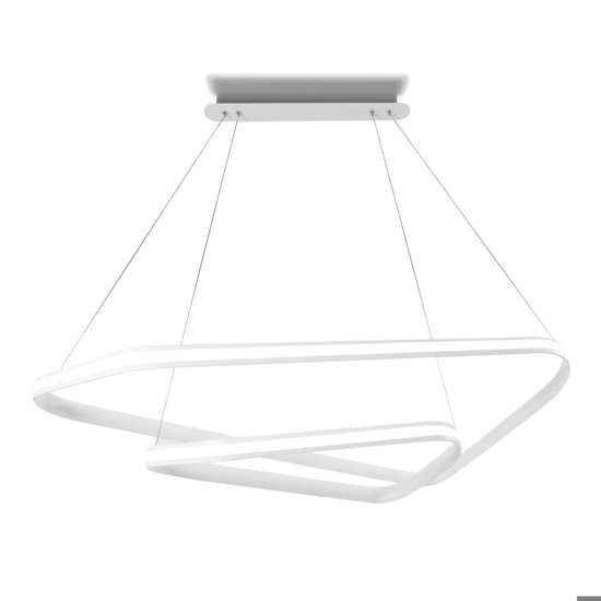 Lampadario moderno design dimmerabile vivida ring led 47w 4000k