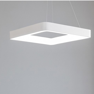 Visualizza i dettagli per Lampadario quadrato moderno bianco led 50w 3000k 4000k vivida inner Lampadario quadrato moderno bianco led 50w 3000k 4000k vivida inner