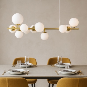 Perlage sp10 ideal lux lampadario ottone per soggiorno