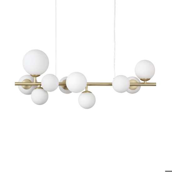 Perlage sp10 ideal lux lampadario ottone per soggiorno