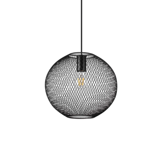 Ideal lux net sp1 d29 lampadario design moderno nero