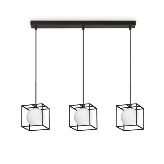 Lingotto sp3 single ideal lux lampadario per soggiorno nero