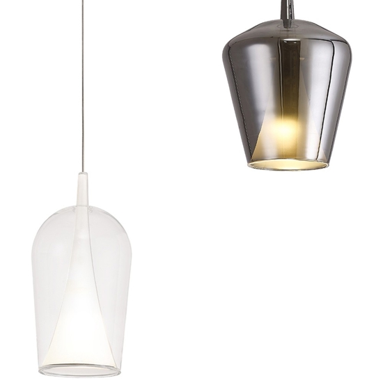 Lampadario 3 luci vetri multicolor per soggiorno