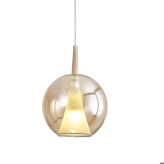 Lampadario 3 luci vetri multicolor per soggiorno