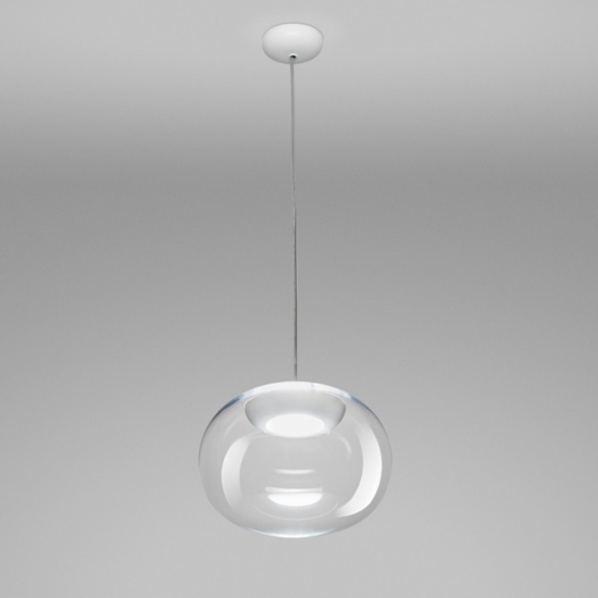 La mariee stilnovo lampadario moderno vetro trasparente led 9w 3000k