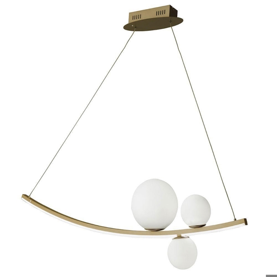 Ondaluce lampadario altalena led 48w oro 4000k design