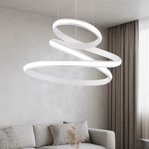 Ondaluce so vuelta bianco lampadario led design moderno