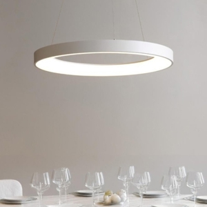 Lampadario bianco led 50w 3000k 4000k dimmerabile inner-r vivida