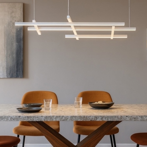 Visualizza i dettagli per Lampadario design moderno bianco per soggiorno Lampadario design moderno bianco per soggiorno