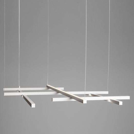 Lampadario design moderno bianco per soggiorno