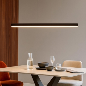 Lampadario moderno halfpipe linea light nero 42w 3000k