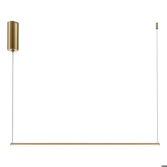 Maytoni lampadario halo led moderno orizzontale per tavolo cilindro oro
