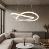 Lampadario moderno da salotto led 27w 4000k h150 cm max