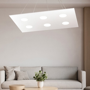 Lampadario particolare moderno per soggiorno bianco