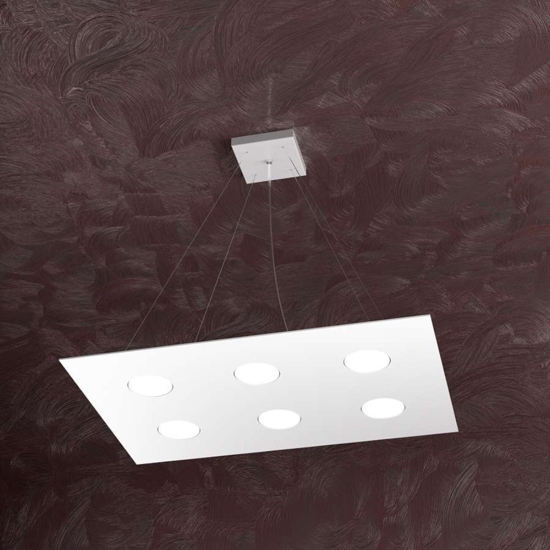 Lampadario particolare moderno per soggiorno bianco
