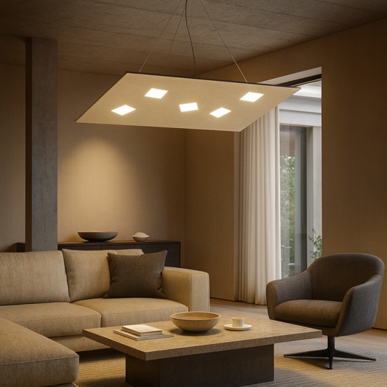 Lampadario moderno toplight sabbia per soggiorno