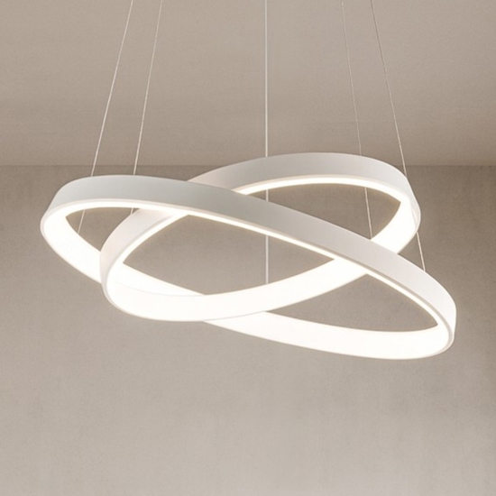 Affralux diodi lampadario per soggiorno moderno led 82w 3200k bianco
