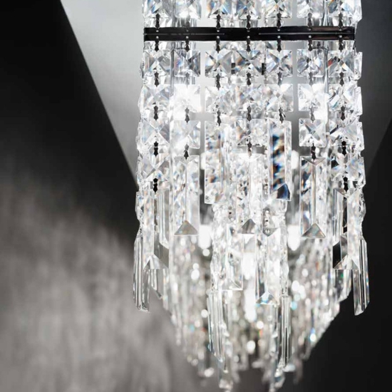 Affralux frangia lampadario di cristallo per tavolo salotto