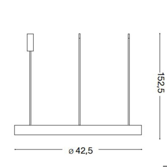 Gemini sp d042 ideal lux lampadario design bianco led 38w 3000k per soggiorno