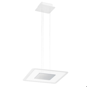 Aruba linea light lampadario led 19w 3000k cromo
