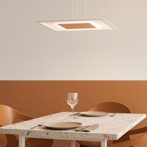 Linea light aruba lampadario moderno led 3000k rame